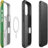 Jamaican Flag Dark Wood iPhone 16 Pro Max Magsafe Impact Case